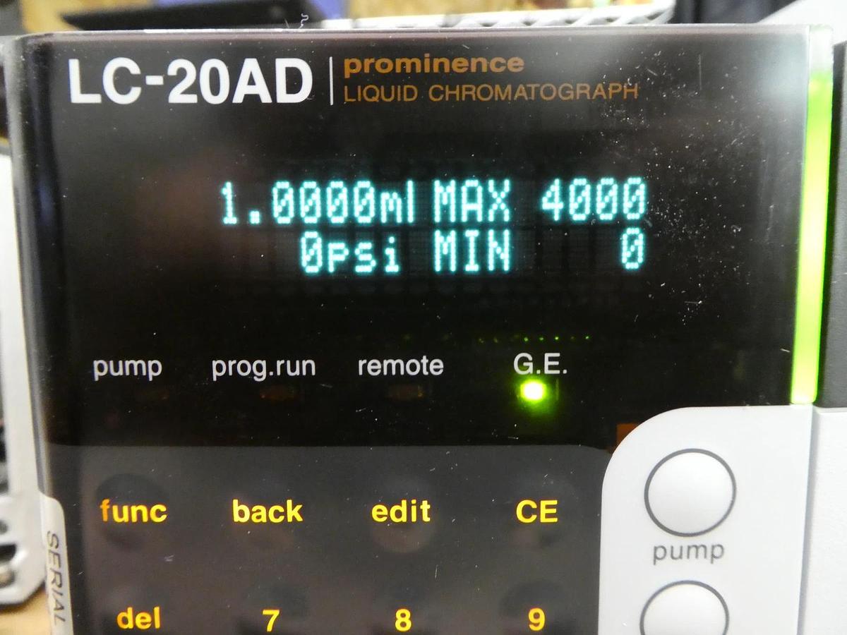 Used Shimadzu 228-45000-42 Liquid Chromatography LC-20AD Prominence LC V2.10 Working