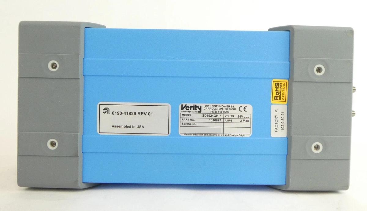 Used Verity Instruments 1010677 High Resolution Spectrometer SD1024GH-7 EyeD Working
