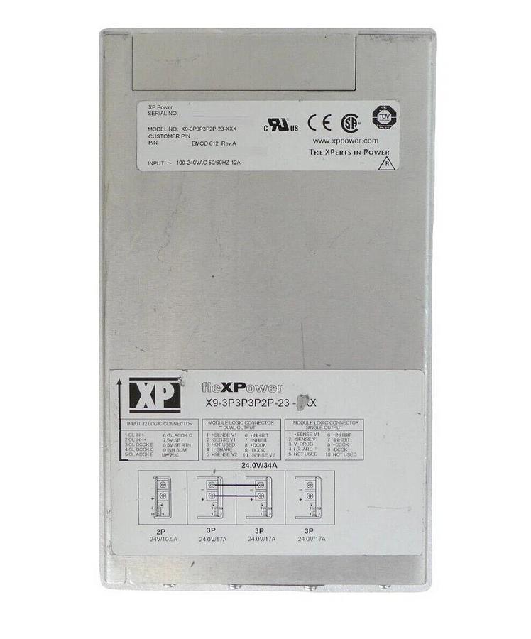Used XP Power X9-3P3P3P2P-23-XXX Power Supply fleXPower AMAT EMOD 612 Working Surplus