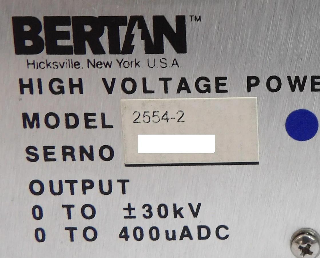 Refurbished Bertan 2554-2 High Voltage Power Supply Reseller Lot of 3 Refurbished