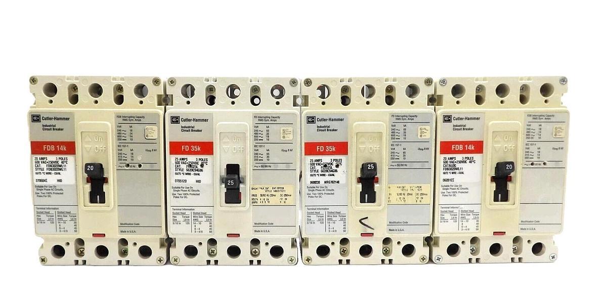 Used Cutler-Hammer FDB3020WL11 Circuit Breaker
