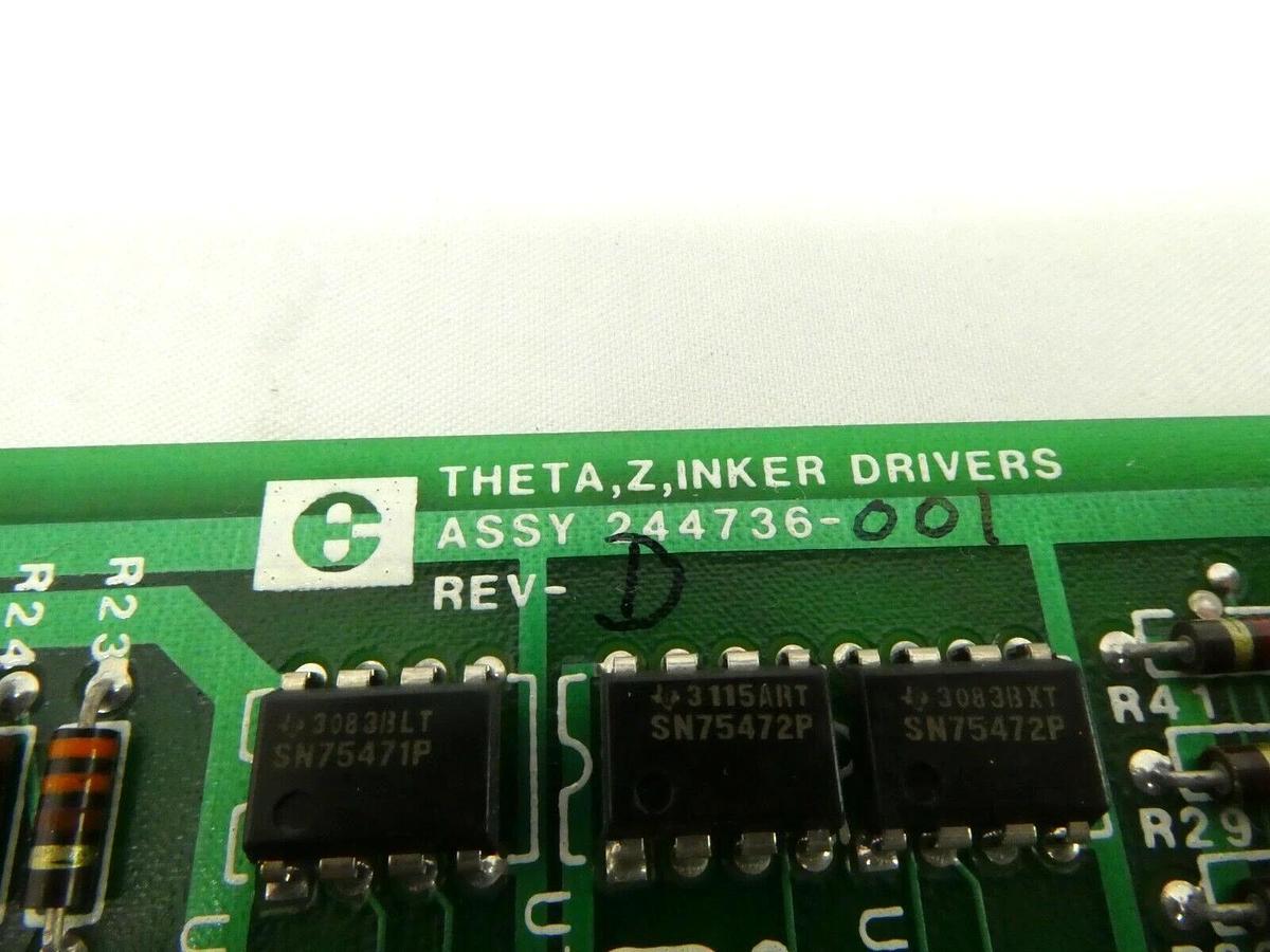 Used Electroglas 244736-001 Theta Z Inker Drivers PCB Card 4085X Horizon Working