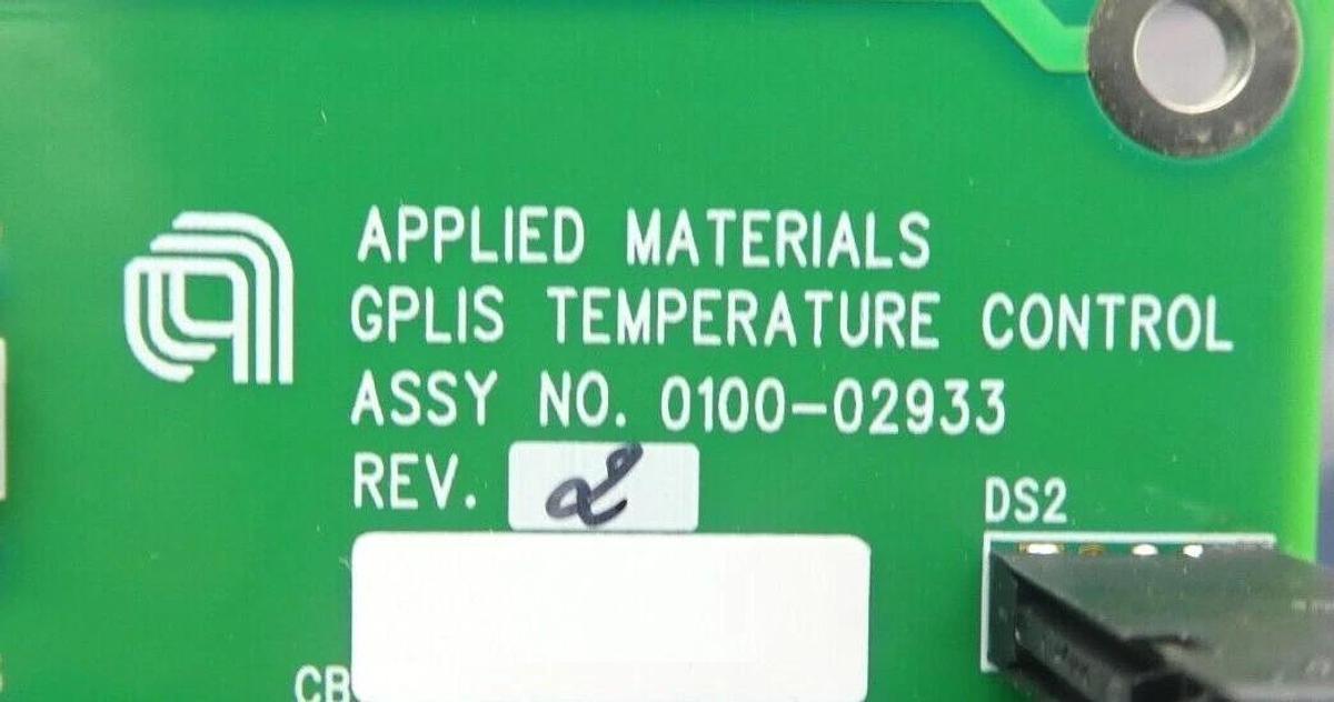 Used AMAT Applied Materials 0100-02933 PCB GPLIS TEMPERATURE CONTROL Working Surplus
