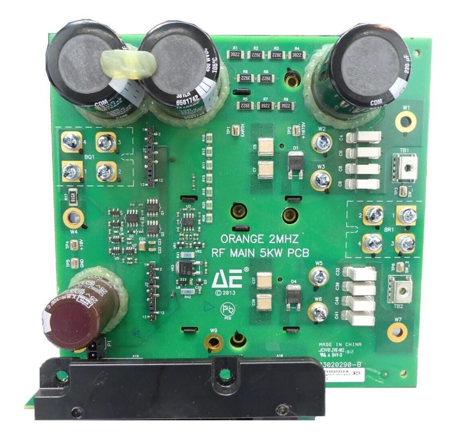 Used AE Advanced Energy 23020290-B Orange 2MHz RF Main 5kW PCB 33020253 Working Spare
