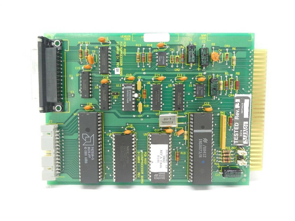 Used Varian Semiconductor VSEA D116058001 Microprocessor PCB Card Rev. 03 Working