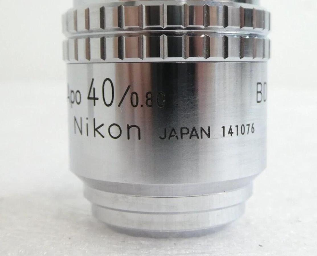 Used Nikon Precision BD Plan Apo 40/.080 210/0 Microscope Objective Working Surplus