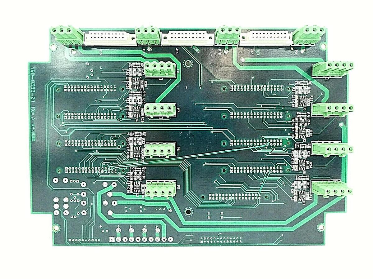 Used Dynatronix 138-0353-03 Backplane Board PCB 190-0353-01 Working Surplus