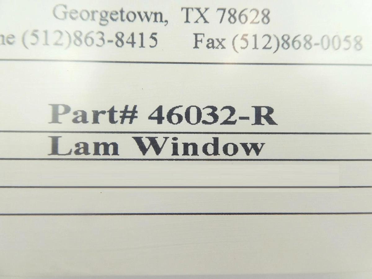 Refurbished Southwest Quartz 46032-R Quartz Window Disk Lam Research Refurbished Surplus