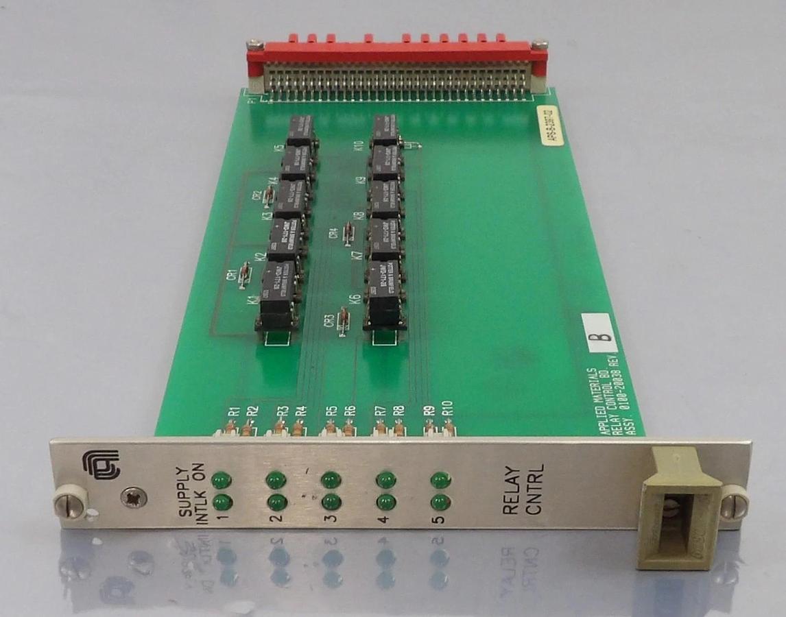 Used AMAT Applied Materials 0100-20038 Relay Control PCB Card Reseller Lot of 2