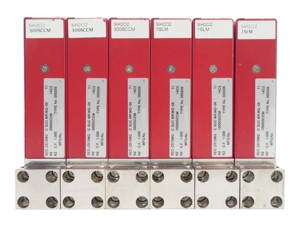 Used Horiba STEC SEC-Z512MG Mass Flow Controller MFC Z500 Reseller Lot of 6 Working
