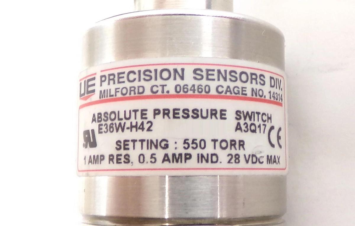 Used UE Precision Sensors E36W-H42 Absolute Pressure Switch Reseller Lot of 3 Working