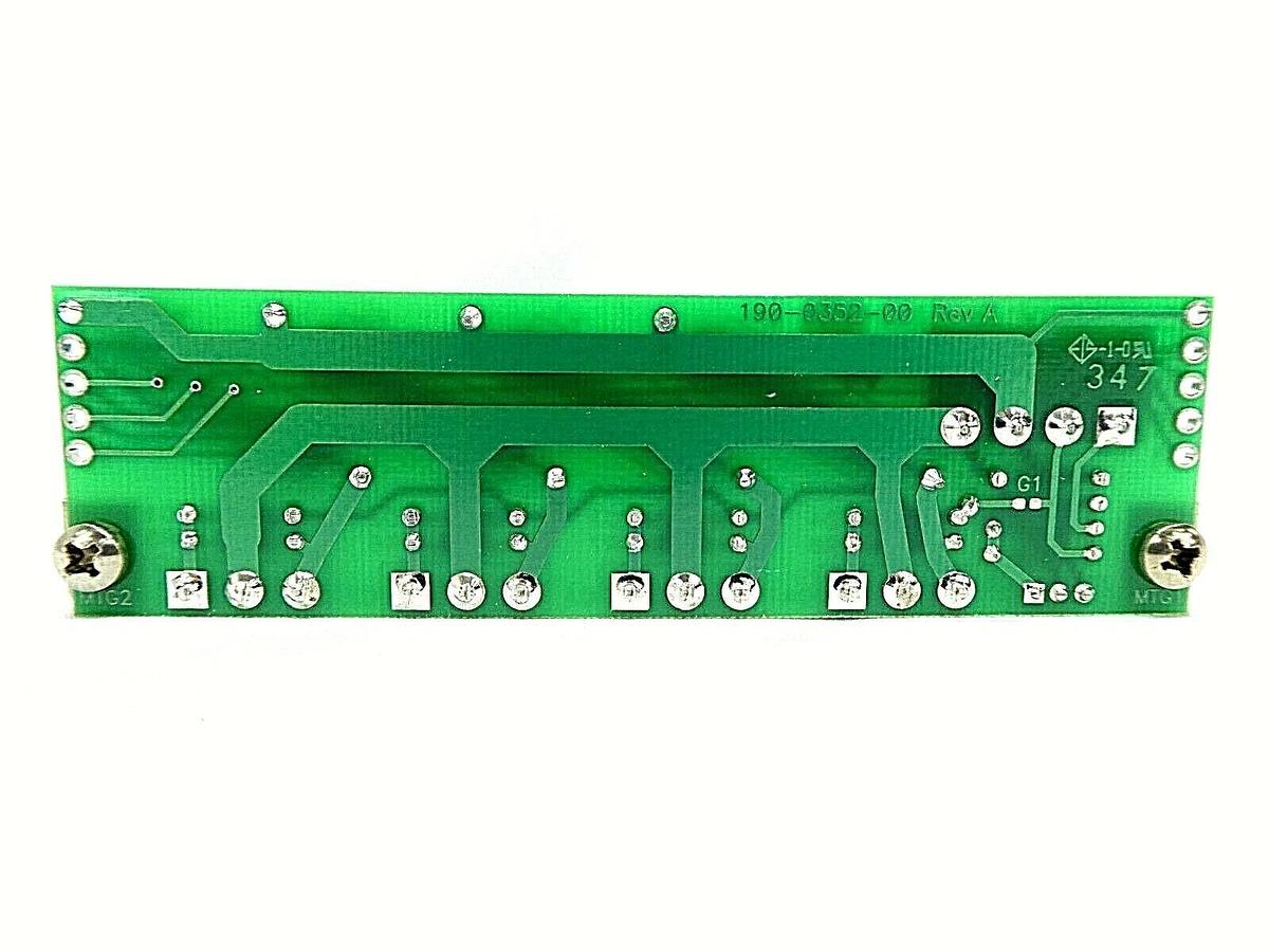 Used Dynatronix 138-0352-01 Thermal Contact Relay Board PCB 190-0352-00 Working Spare