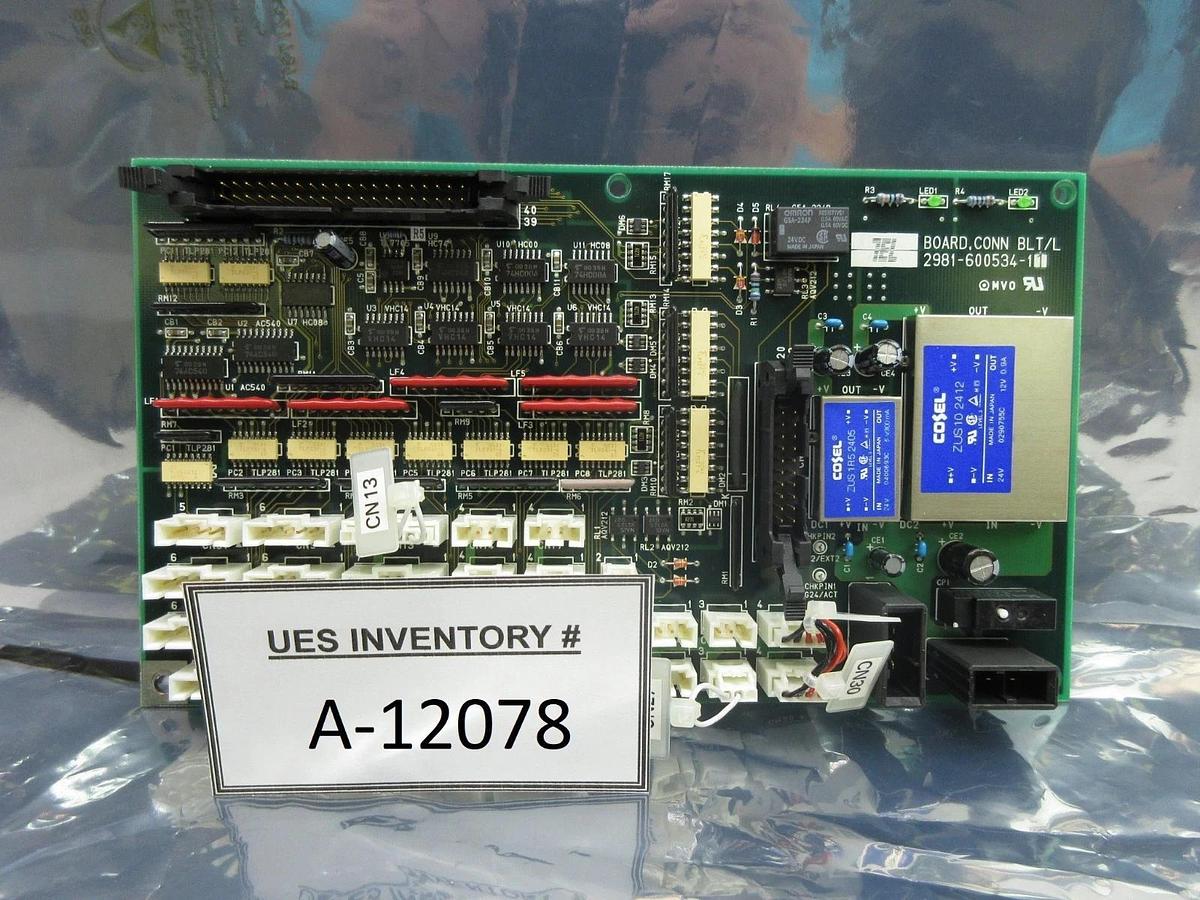 Used TEL Tokyo Electron 2981-600534-11 CONN BLT/L Board PCB 2908-600534-11 ACT12 Used