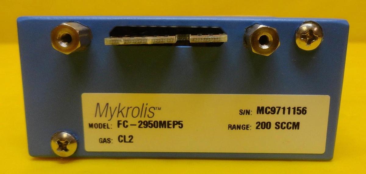 Used Mykrolis FC-2950MEP5 Mass Flow Controller MFC 2950 Series 200 SCCM Cl2 Used