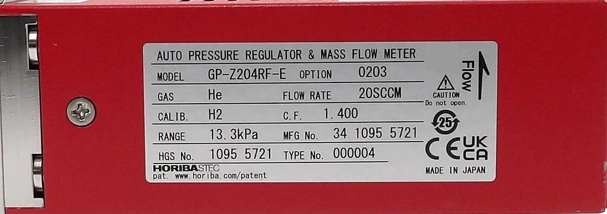 Used Horiba STEC GP-Z204RF-E MFC Mass Flow Controller Lot of 3 Surplus