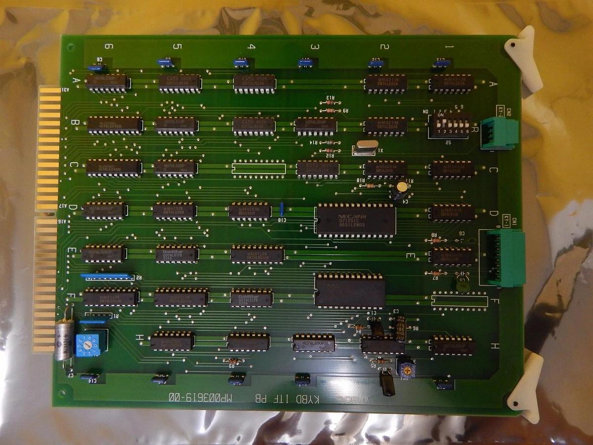 Used JEOL MP003619-00 KYBD ITF PB Interface Board PCB Card JEM-2010F Working