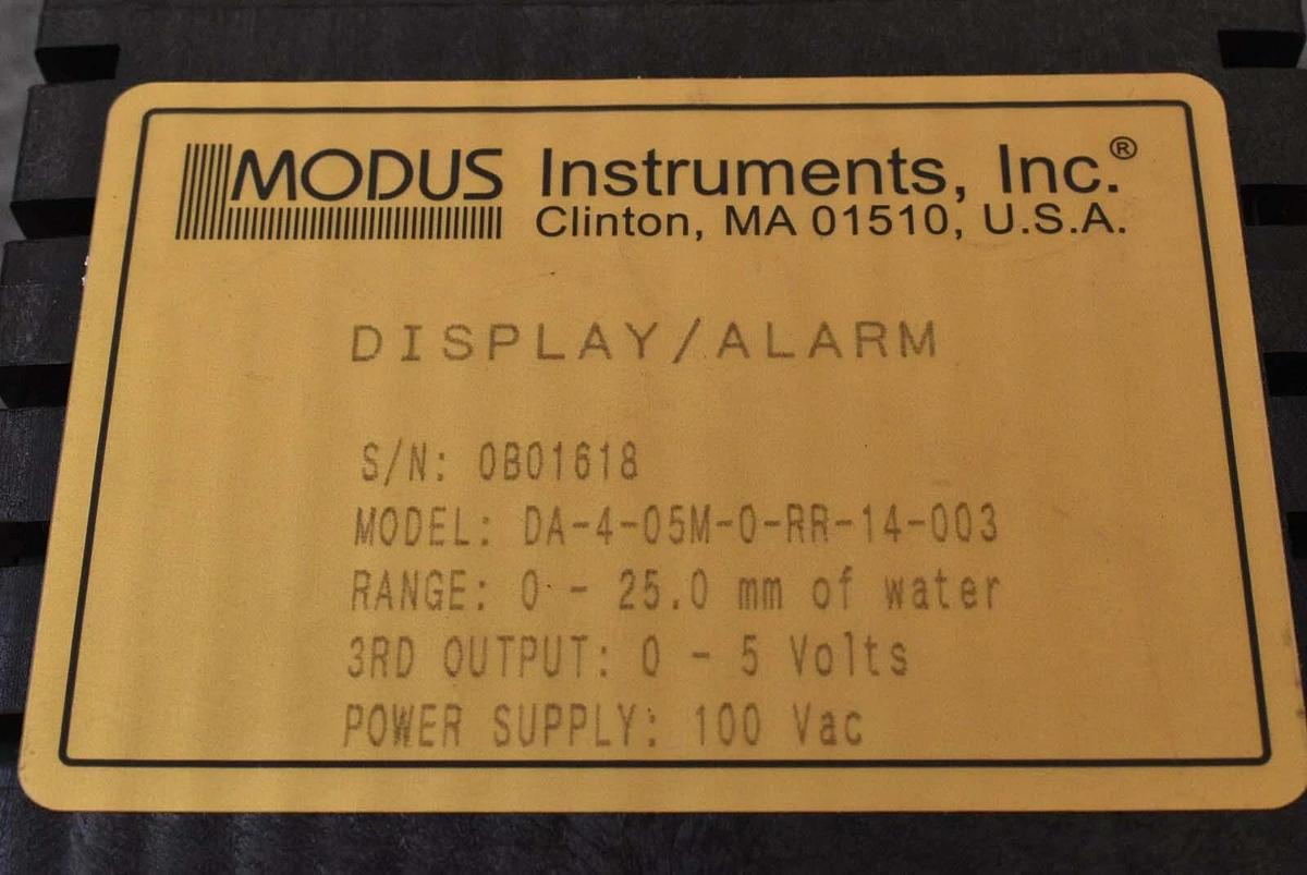 Used Modus Instruments, Inc DA-4-05M-0-RR-14-003 Display Alarm