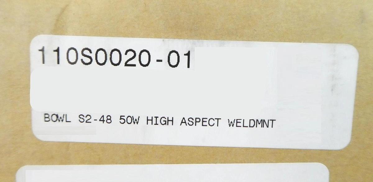 Semitool 110S0020-01 300mm SRD High Aspect Weldment 50w Wafer Bowl New Surplus
