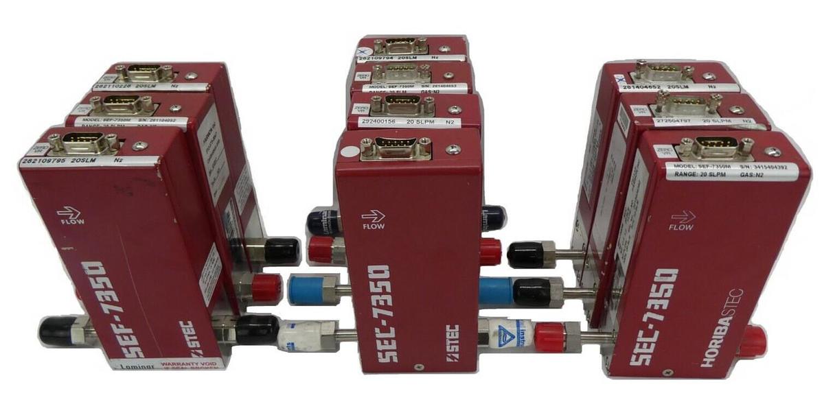 Used STEC SEF-7350M Mass Flow Controller MFC N2 He Reseller Lot of 10 Working