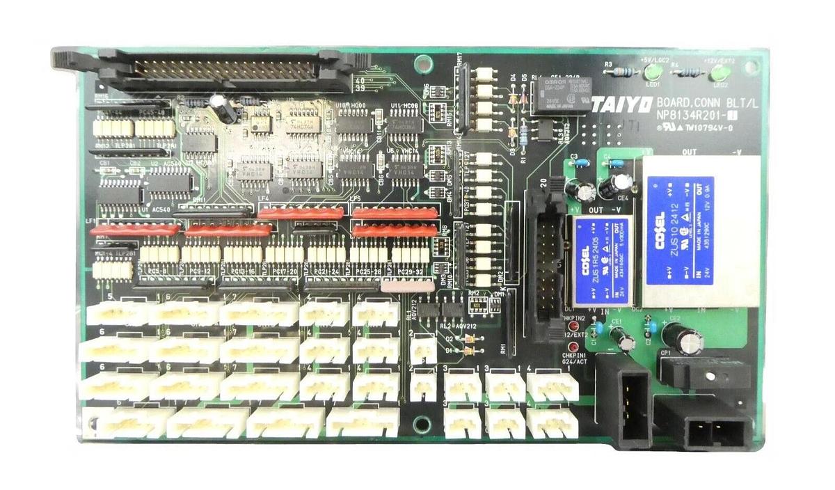 Used Taiyo NP8134R201-1 Connector BLT/L Board PCB TEL Tokyo Electron Working Surplus