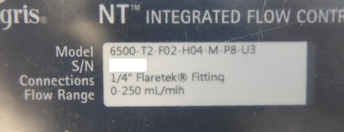 Entegris 6500-T2-F02-H04-M-P8-U3 NT Integrated Flow Controller New Surplus