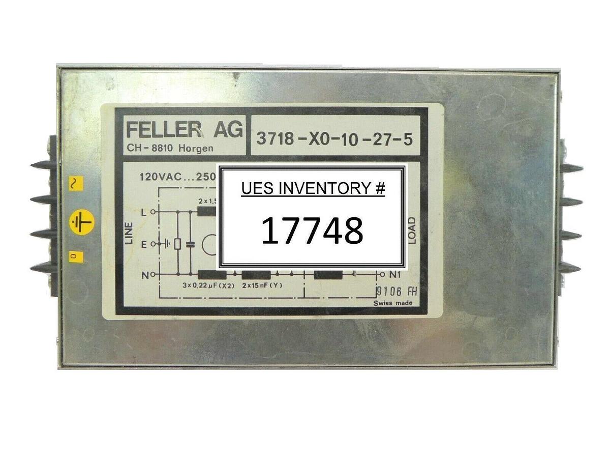 Used Feller AG 3718-X0-10-27-5 Noise Filter FEI XL 30 ESEM Working Spare