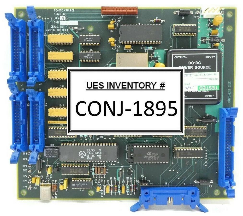 Used Genus 41874-00 Remote CPU PCB Rev. A Working Surplus