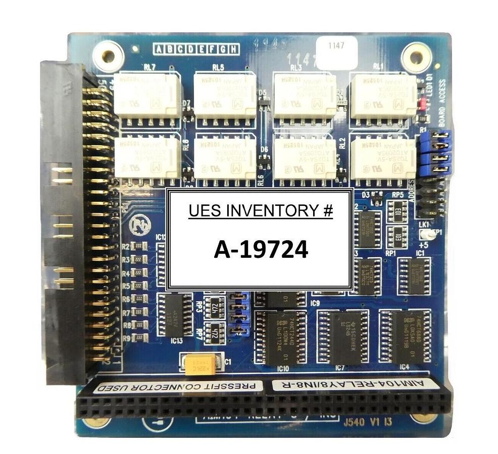 Used Arcom AIM104-RELAY 8/IN8-R Interface PCB 1147 Air Products E186014 Working Spare