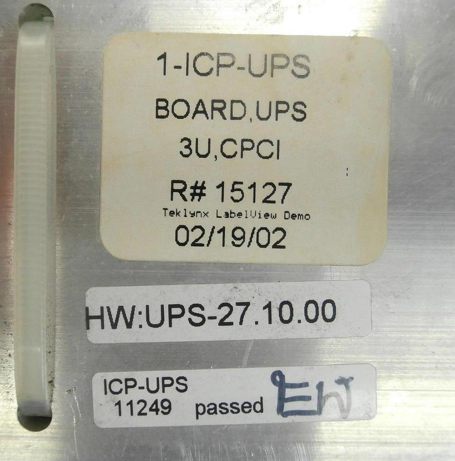 Used Inova Computers 11249 UPS Board PCB Card 1-ICP-UPS UPS-27.10.00 Used Working
