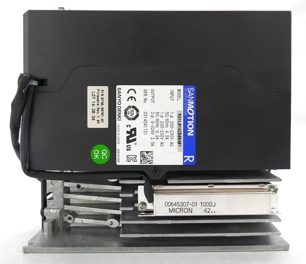 Used Sanyo Denki RS1L01AZB00A01 Servo Drive SANMOTION R Reseller Lot of 2 Working