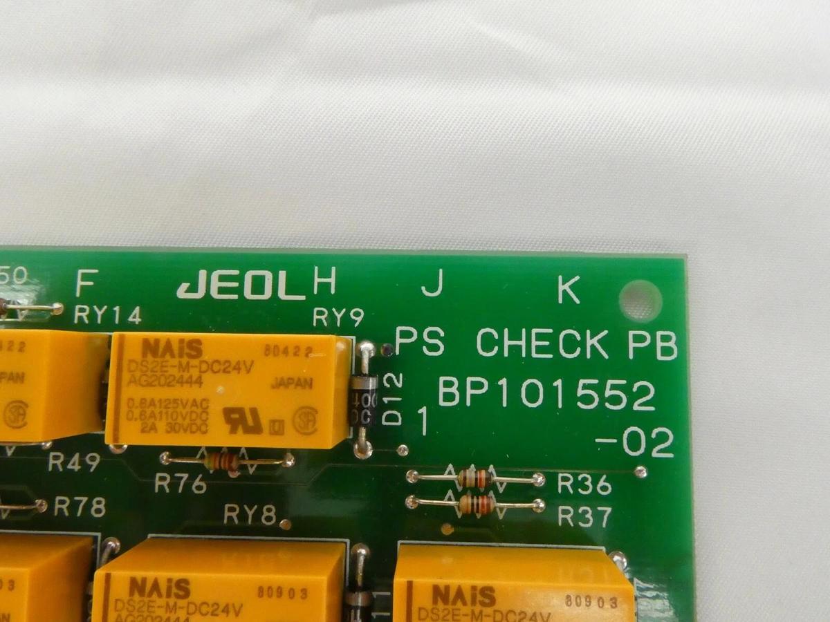 Used JEOL BP101552-02 Power Supply Check Board PCB JWS-2000 Working Spare