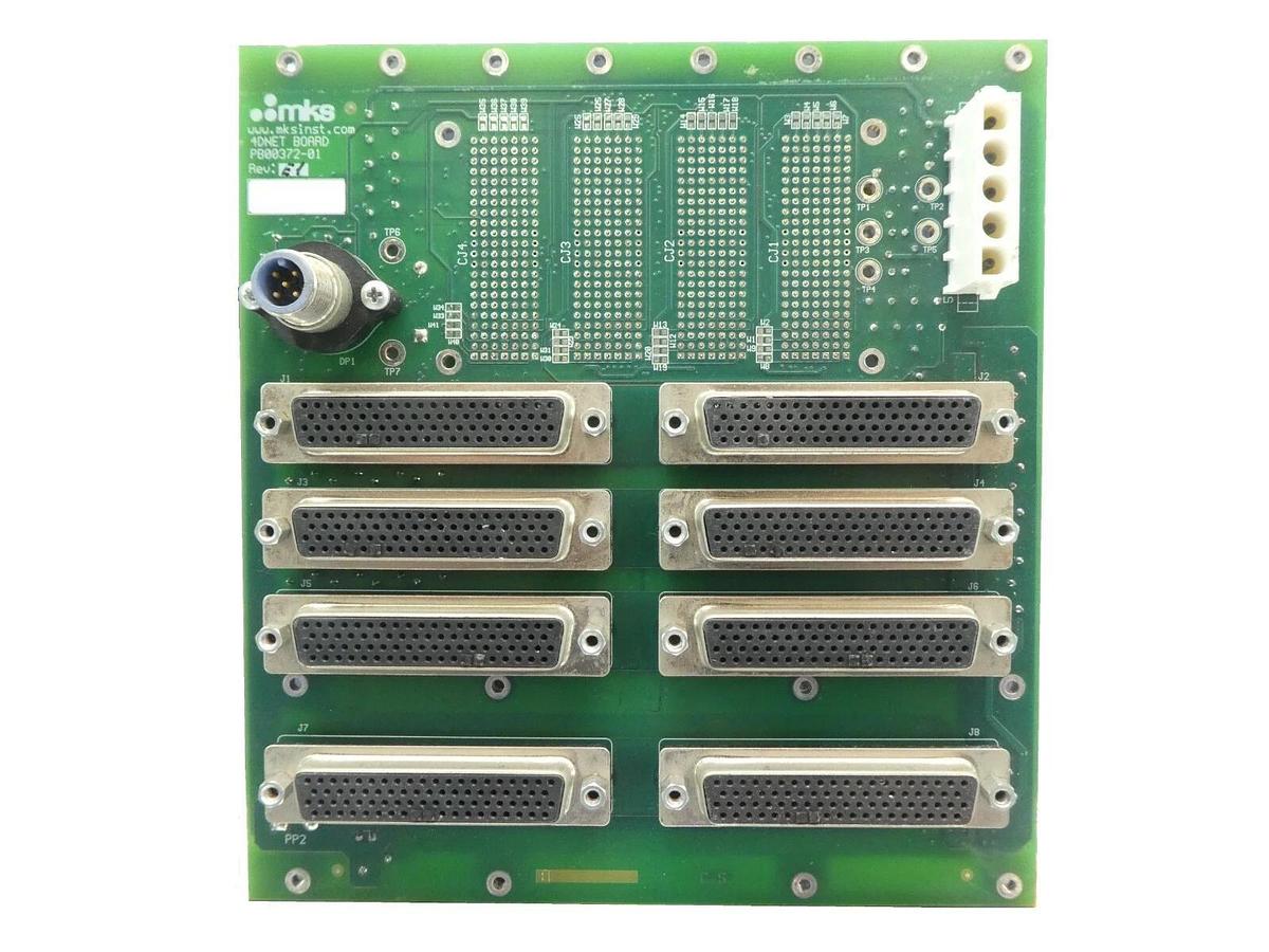 Used MKS Instruments PB00372-01 Backplane PCB 4DNET BOARD AMAT Working Surplus