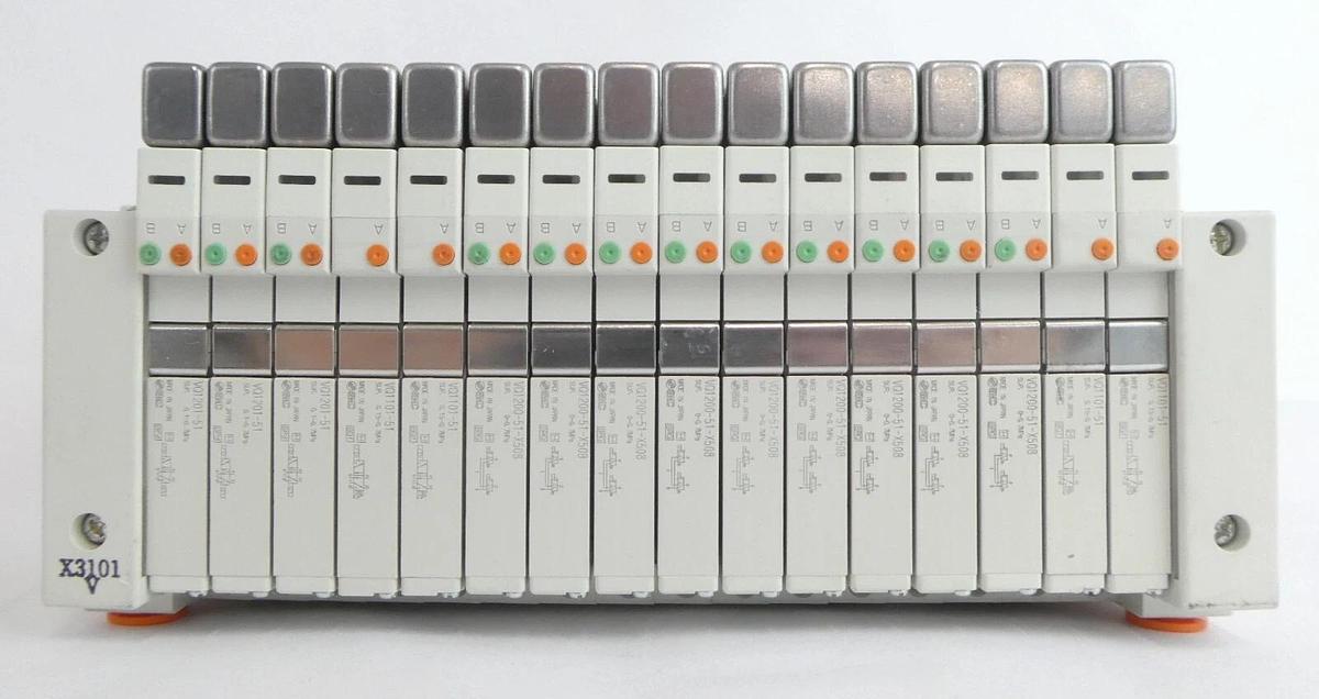 Used SMC VV5Q11-16-X3101V 16-Port Manifold Module EX420-SDN1 Working Surplus