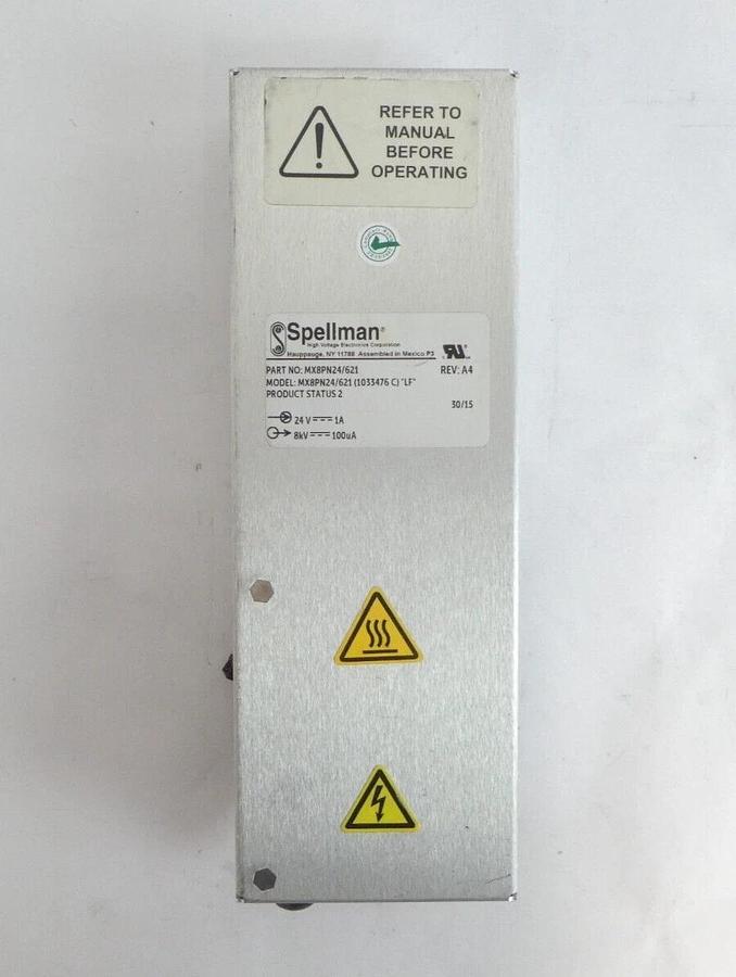 Used Spellman MX8PN24/621 Power Supply MX8PN24/621AB AB Sciex Lot of 3 Working