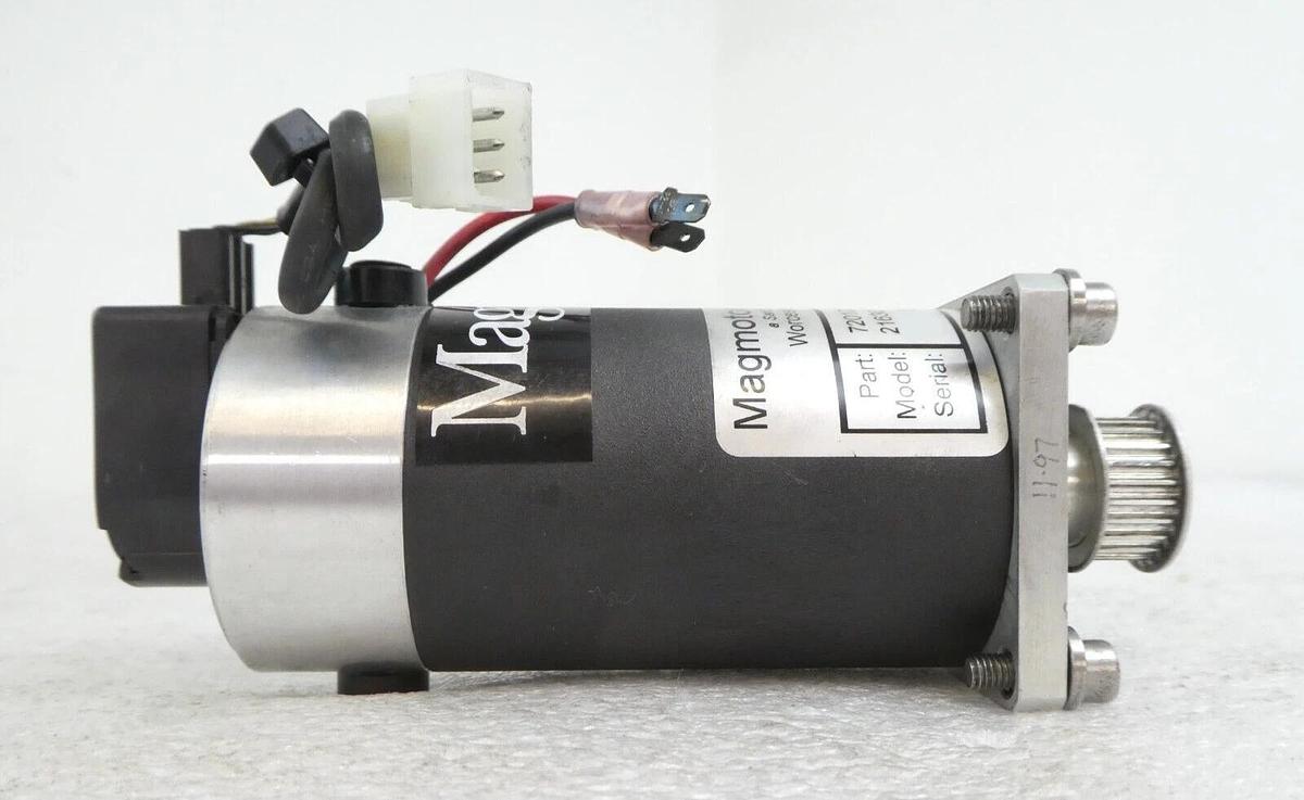 Used Magmotor Technologies 720102640 Automation Servo Motor 21630 HEDS-5500 Working