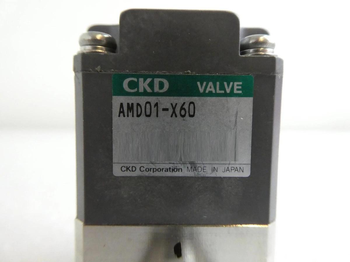 Used CKD AMD01-X60 Pneumatic Valve TEL Reseller Lot of 2 Working Surplus