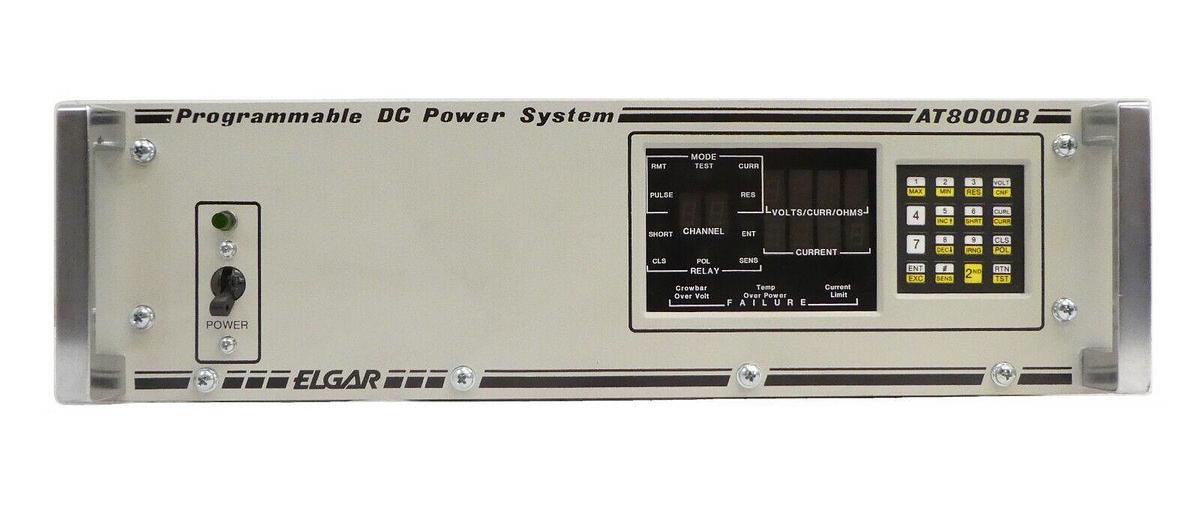 Used Elgar AT8B-01-04-01-02-4477 Programmable DC Power Supply System AT8000B Working