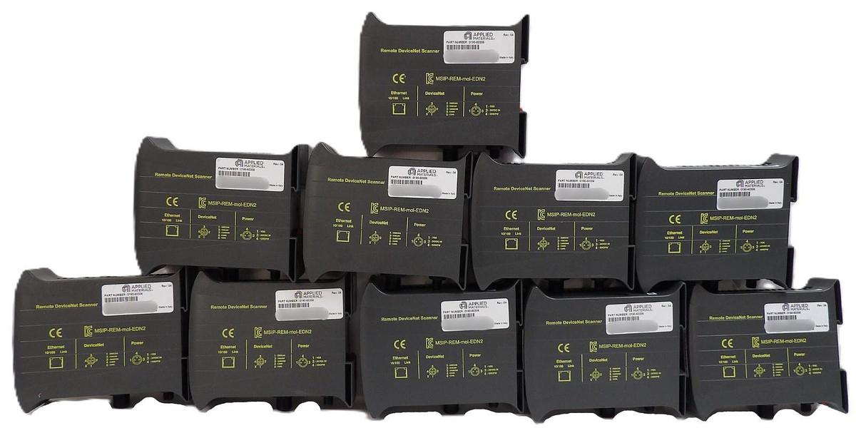 Used Brad MSIP-REM-mol-EDN2 DeviceNet Scanner AMAT 0190-60306 Lot of 10 Spare