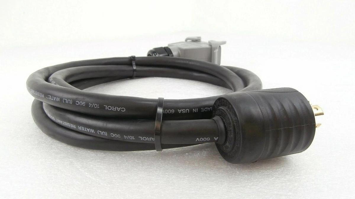 Used Edwards E21909516 iQDP Power Plug with 9 Foot Cable 2.7M iQDP40 iQDP80 Working