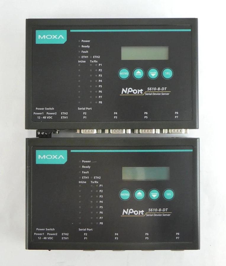 Used Moxa Nport 5610-8-DT 8-Port Serial Device Server Nport 5610-8-DT Working