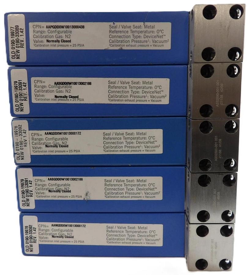 Used Celerity Mykrolis AANGDD0W1 Mass Flow Controller MFC Reseller Lot of 5 Working