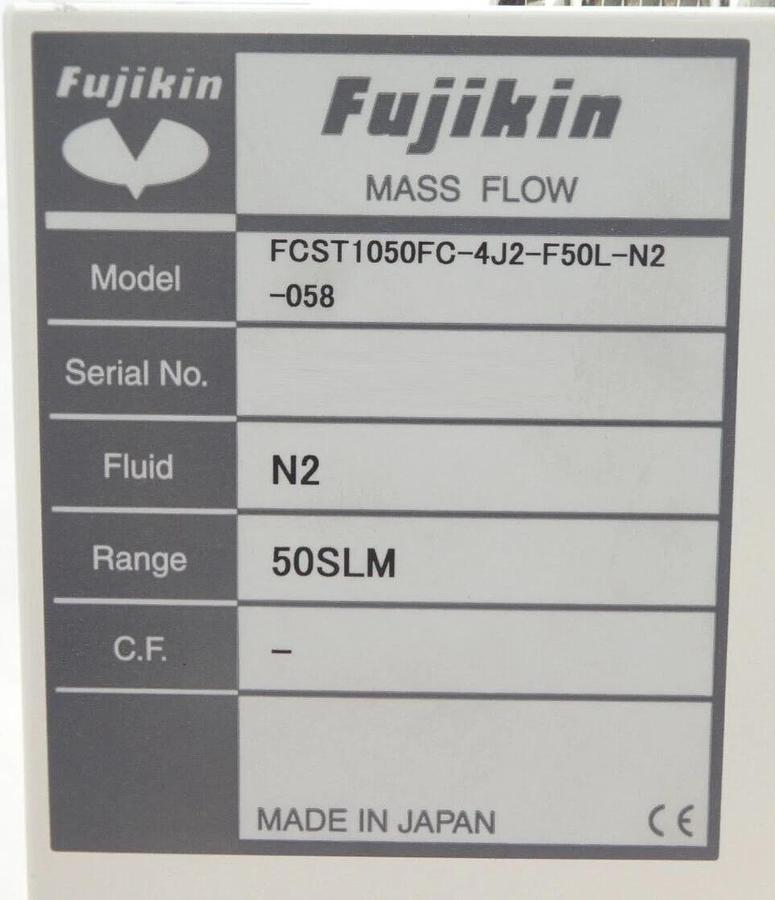 Used Fujikin FCST1050FC-4J2-F50L-N2-058 Mass Flow Controller MFC CKD AGD11R-4R Spare