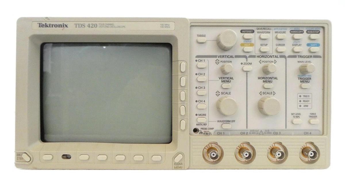 Used Tektronix TDS 420 Two Channel Digitizing Oscilloscope TDS420 As-Is Surplus