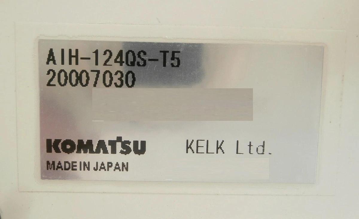 Used Komatsu 20007030 Temperature Controller AIH-124QS-T5 Heat Exchanger Working
