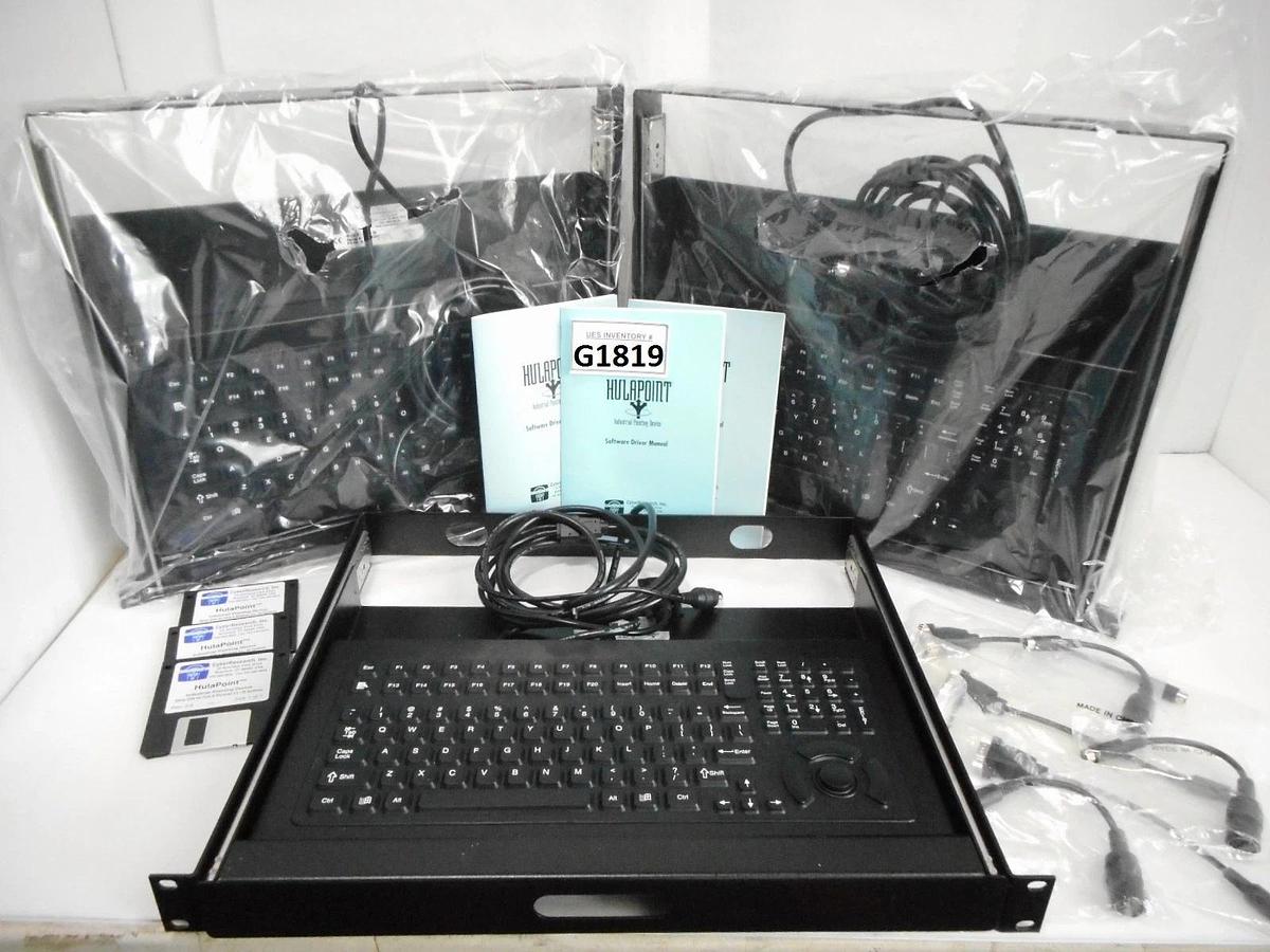 Used CyberResearch RDC-5K Rackdrawer Industrial Keyboard HulaPoint Lot of 3 New