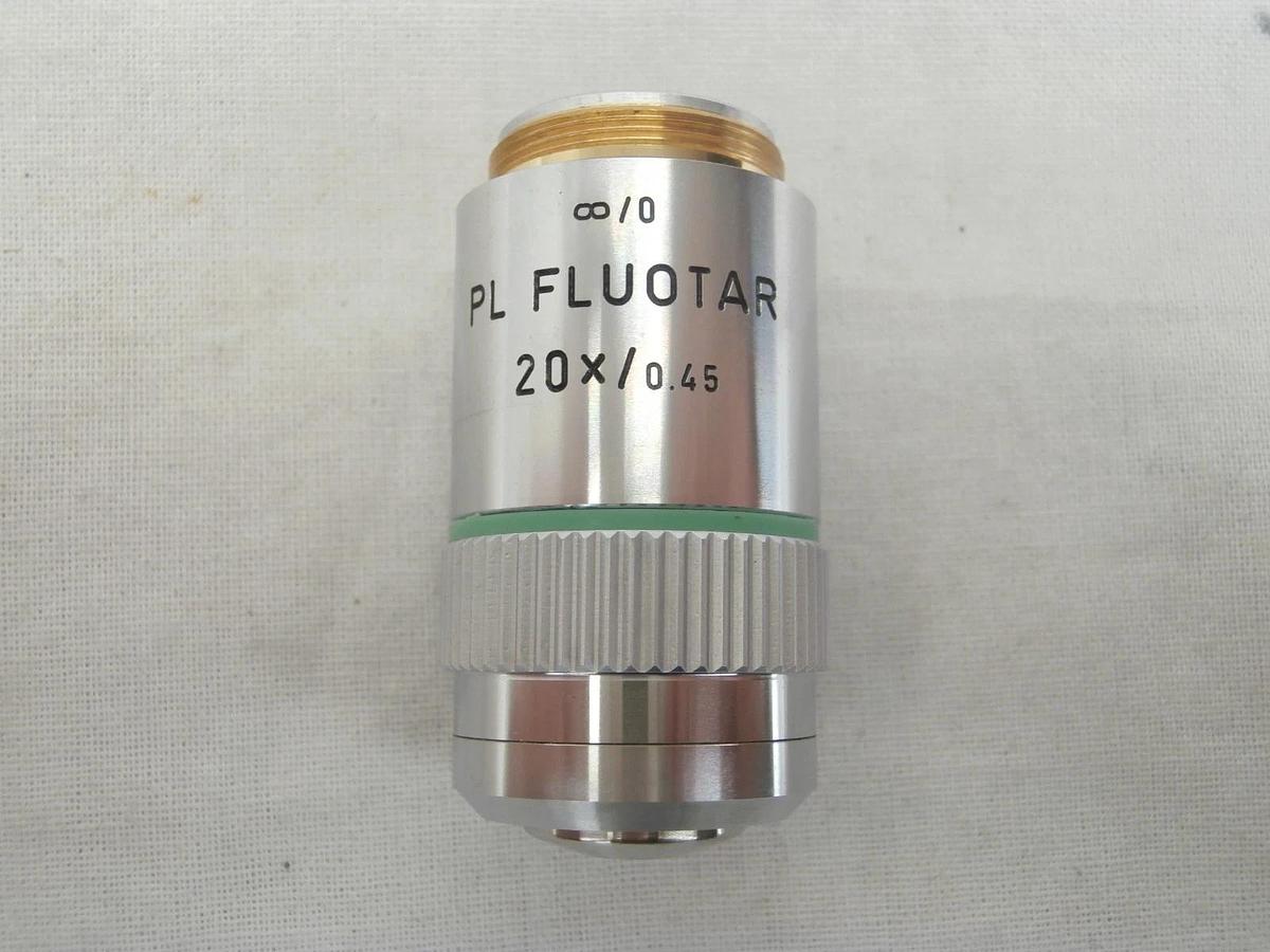 Used Leica 567051 Microscope Objective PL Fluotar 20x/0.45 ∞/- Working Surplus
