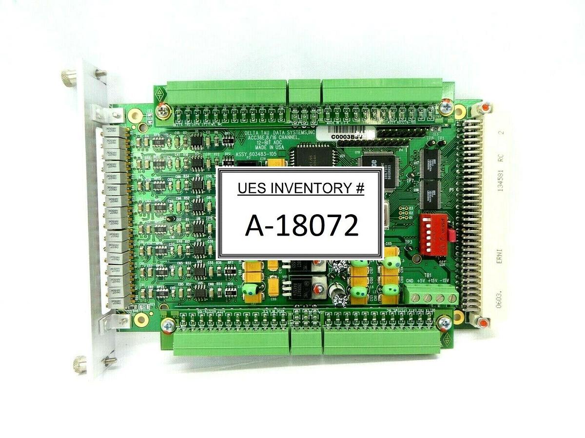 Used Delta Tau 603483-105 8/16 Channel A/D Input PCB Card ACC36E AMAT Working Surplus