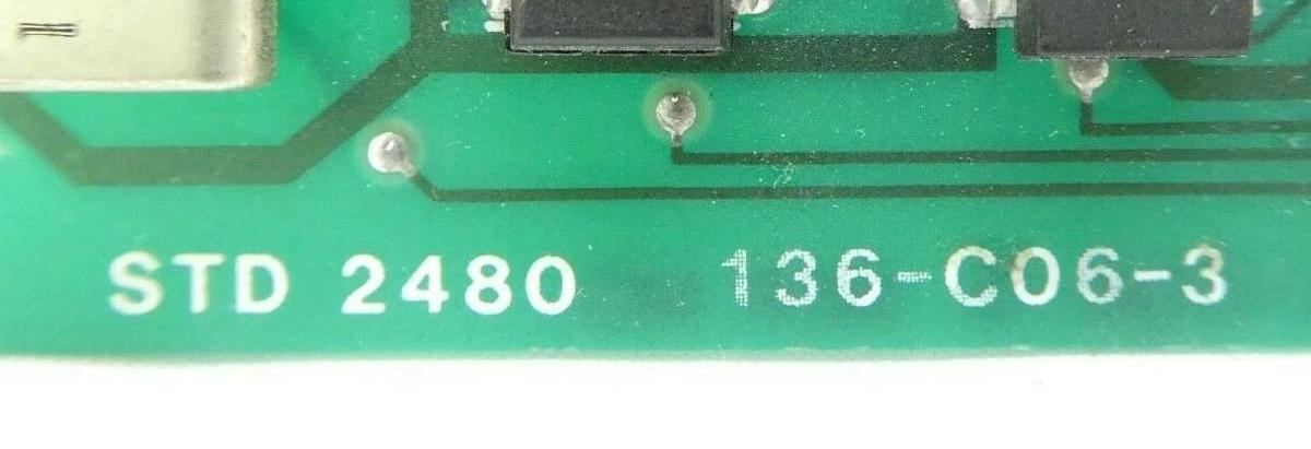 Used Matrox 136-C06-3 PCB Card STD-2480 Lam Research 855-002375-001 Working Surplus