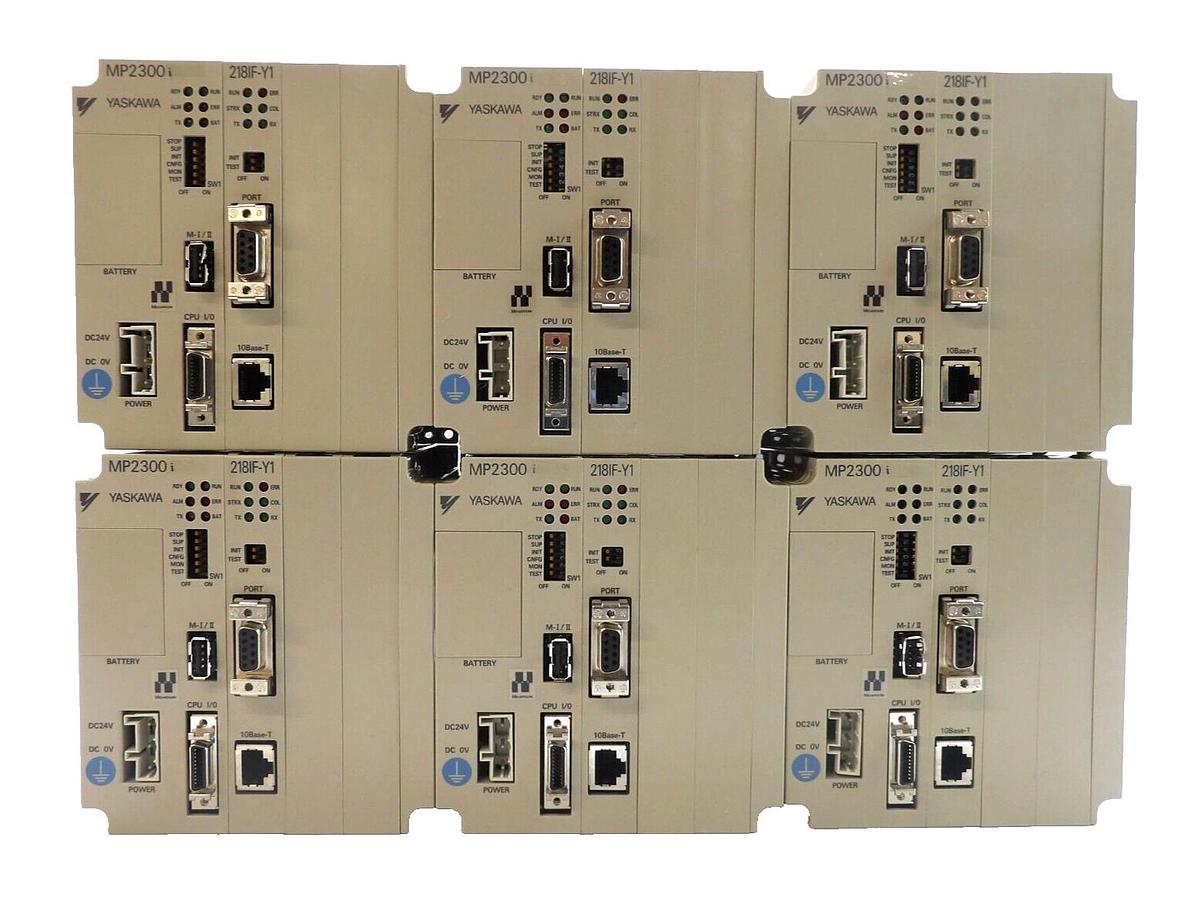 Used Yaskawa PMC-U-MP23ES1C023 Industrial Control System MP2300i Lot of 6 Working