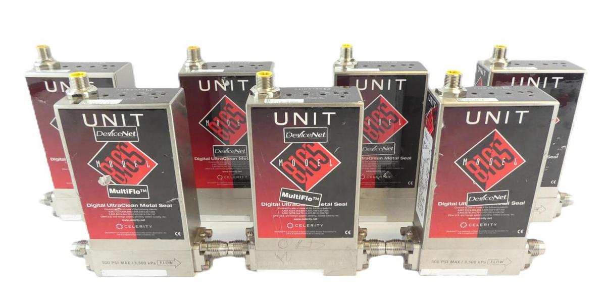 Used UNIT Instruments UFC-8165 Mass Flow Controller UFC-8165C Reseller Lot of 7 Spare